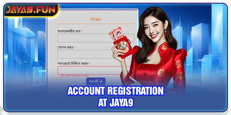 Account registration at Jaya9