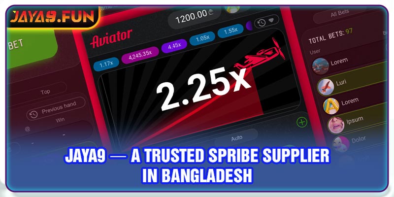 Jaya9 - A Trusted SPRIBE Supplier in Bangladesh
