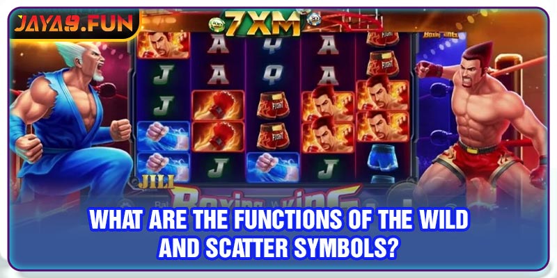 What are the functions of the wild and scatter symbols?